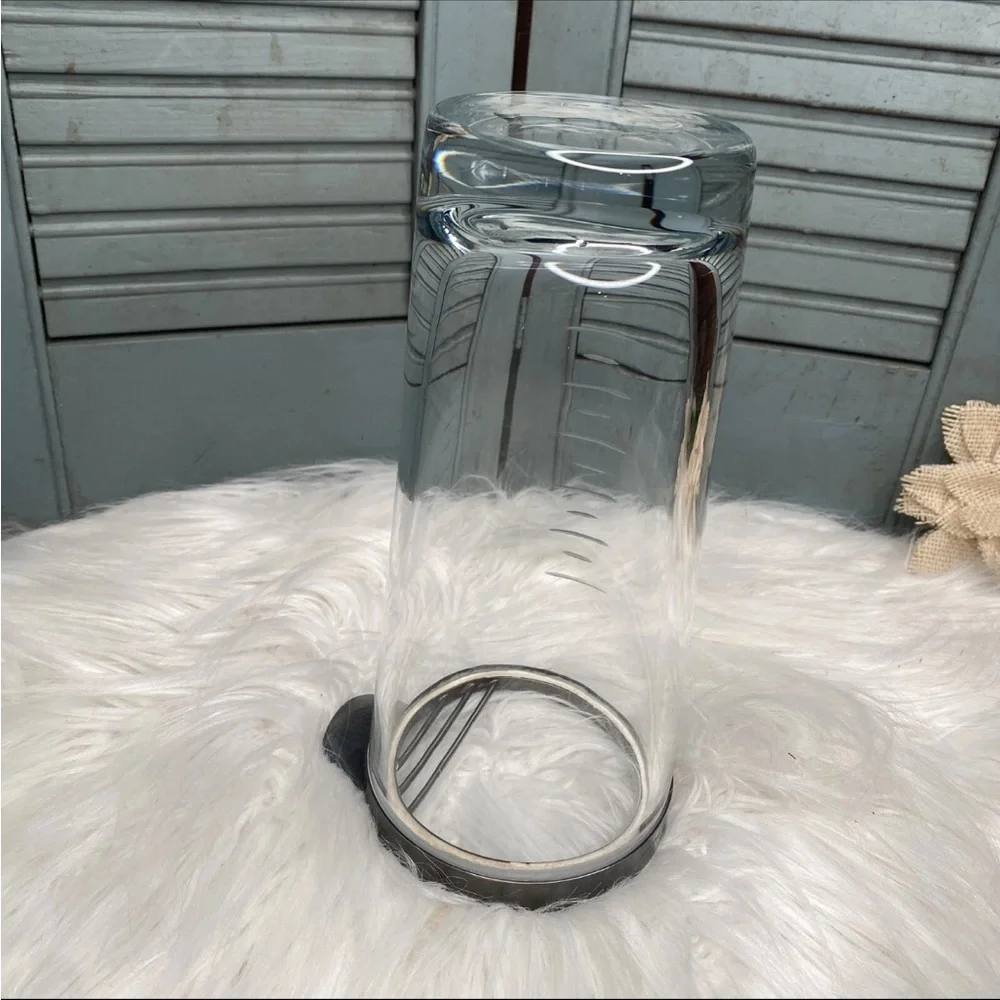 Georg Jensen 1156 Mounted Sterling Strombergshyttan Crystal Cocktail Pitcher